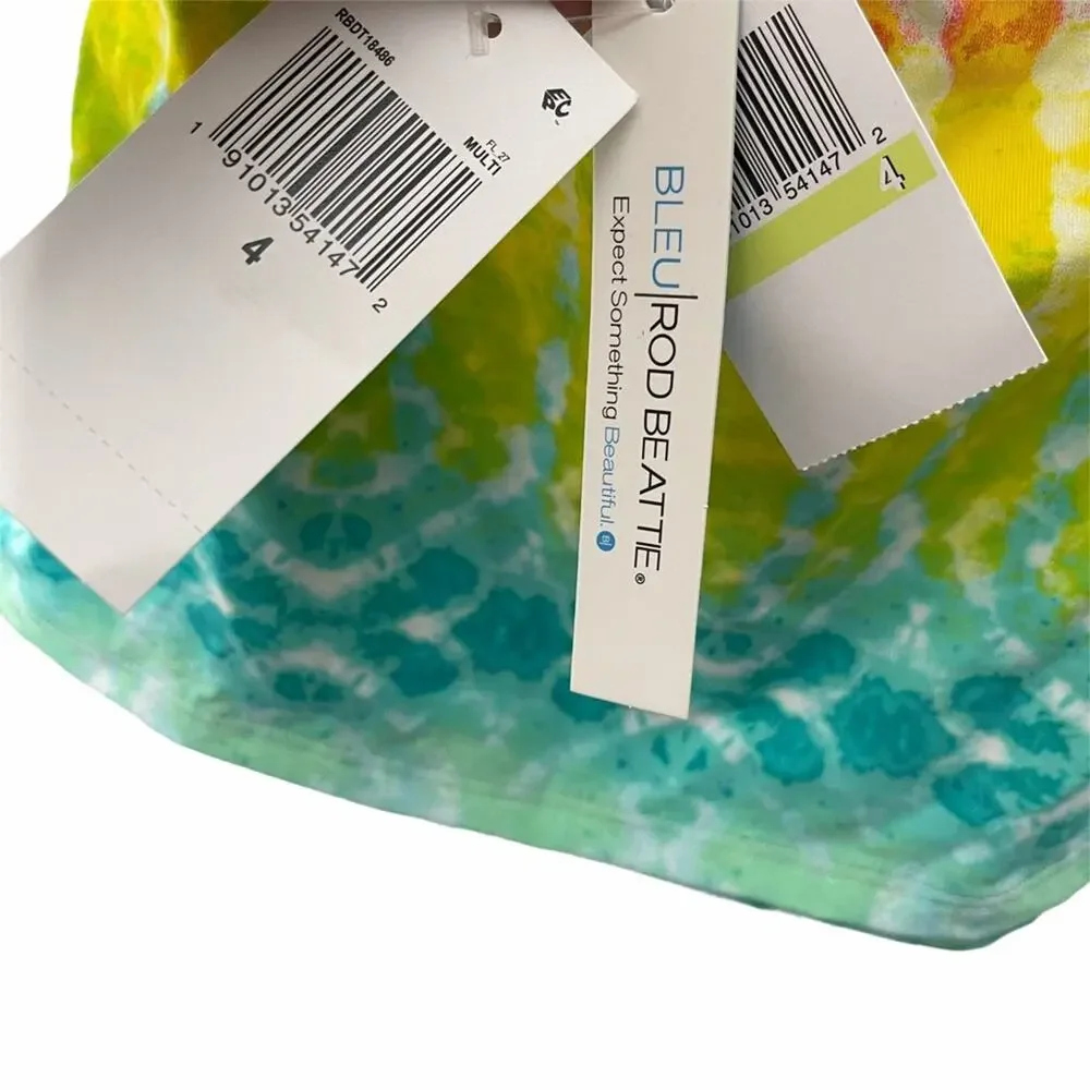 BLEU ROD BEATTIE Tankini Top Size 4 NWT Swim Tie Dye Day Tripper Beach Halter